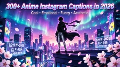 Best Anime Instagram Captions