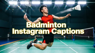 badminton captions for Instagram