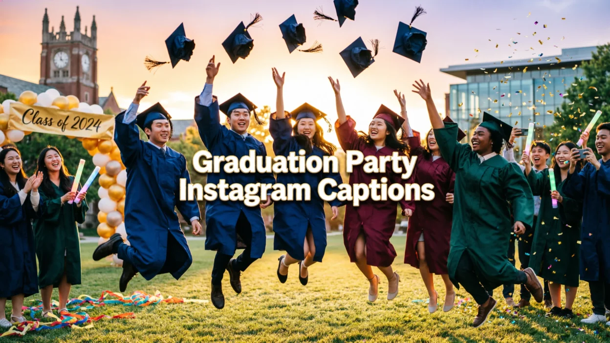 graduation party Instagram captions