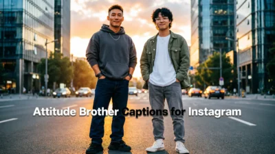 attitude brother captions for Instagram