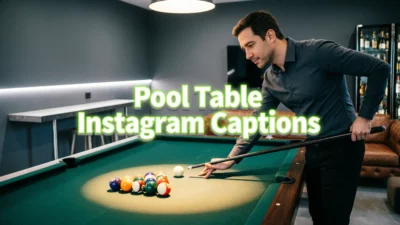 pool table captions Instagram