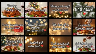 Christmas Dinner Captions Instagram