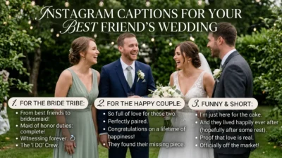 Best Friend Wedding Captions Instagram
