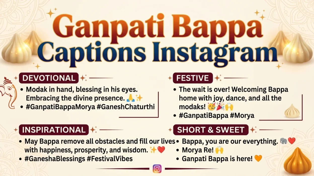 Ganpati Bappa Captions Instagram